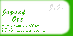 jozsef ott business card